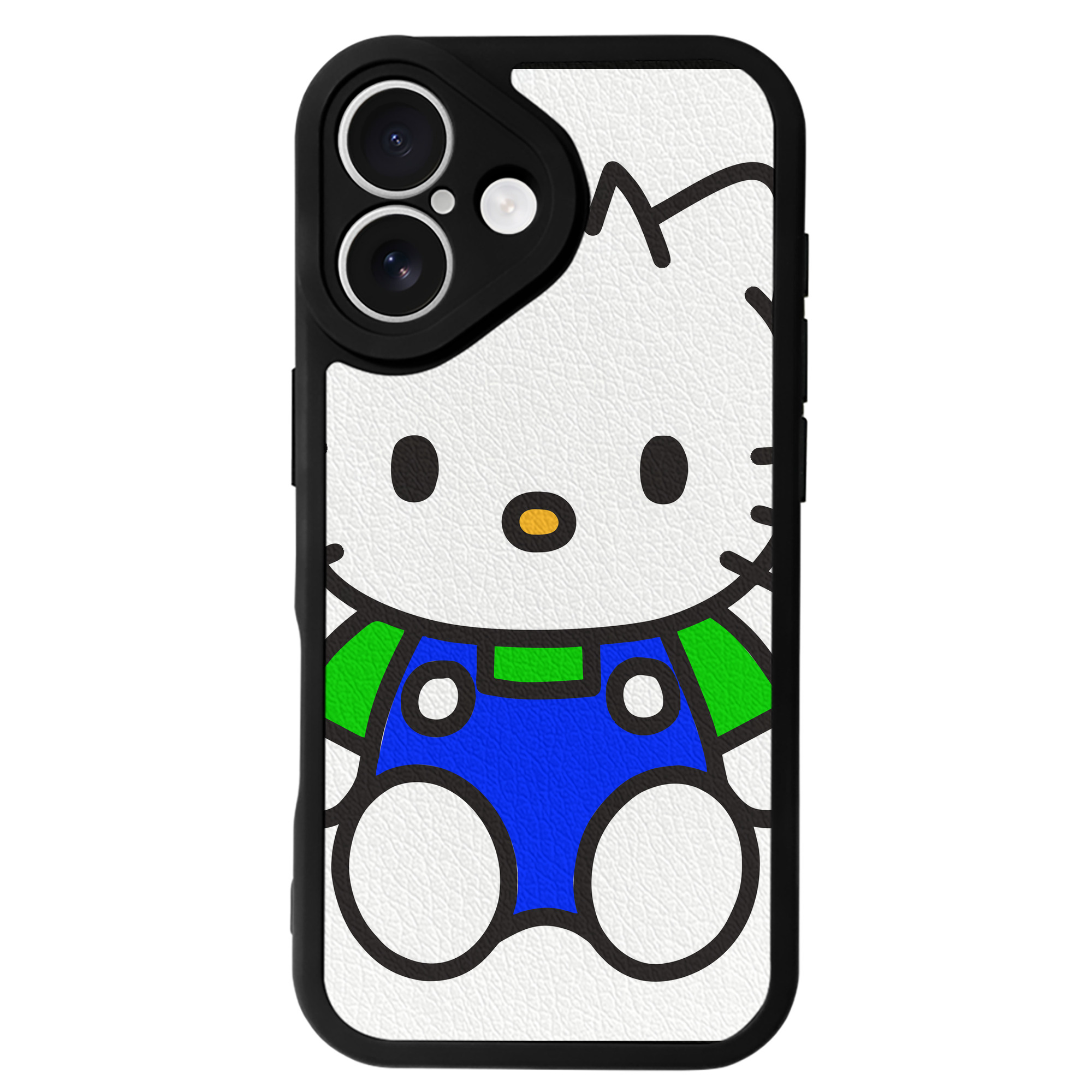 （画像用） Hello Kitty ハローキティ 【iPhone 16シリーズ対応】シリコンスマホケース（レザー調） 材質：シリコン
